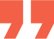 A pair of mirrored red quotation marks facing outward, used for design.